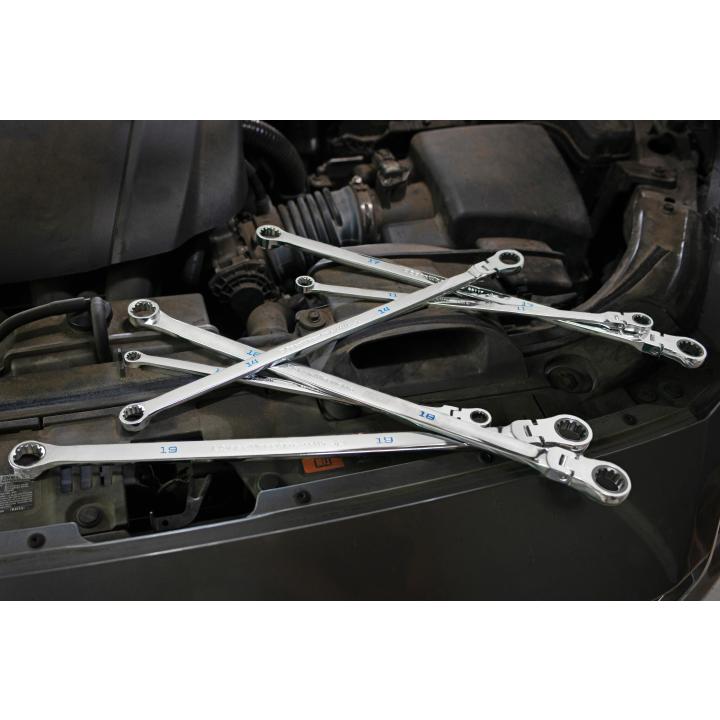 10Pce 120XP™ Universal Spline XL Flex Head GearBox™ Ratcheting Metric Wrench Set - 86126 by GEARWRENCH
