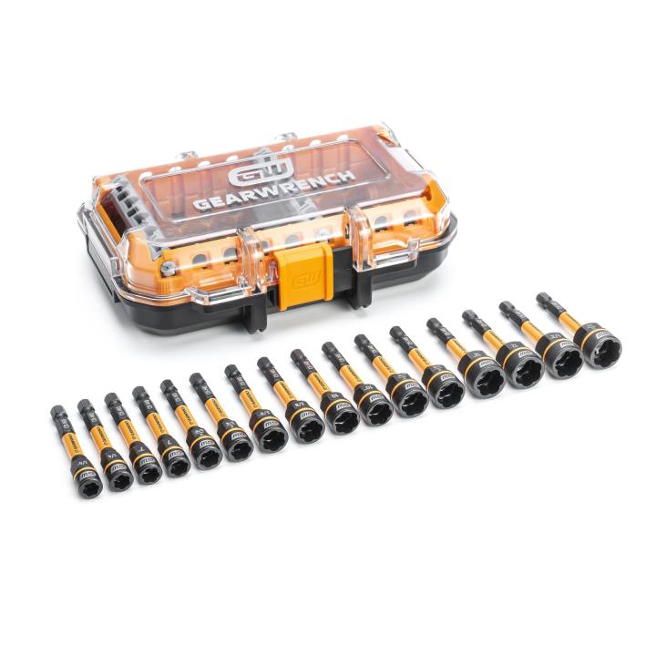 1/4” Drive Bolt Biter™ Impact Nut Extractor & Driver 16pce Set 86171 by GEARWRENCH