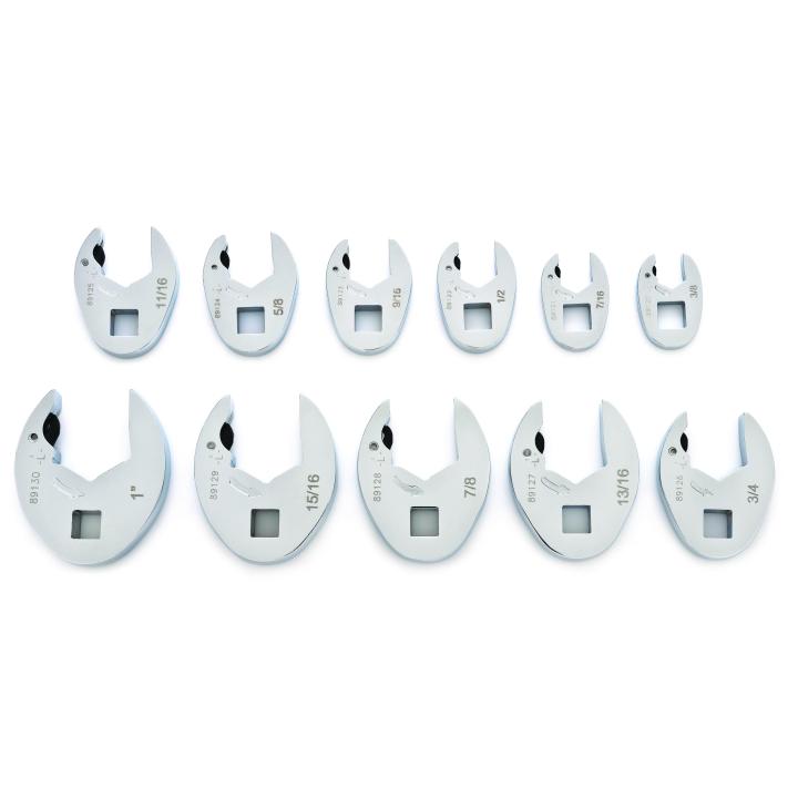 3/8” Drive Ratcheting Crowfoot SAE Wrench 11Pce Set 89118 by GEARWRENCH