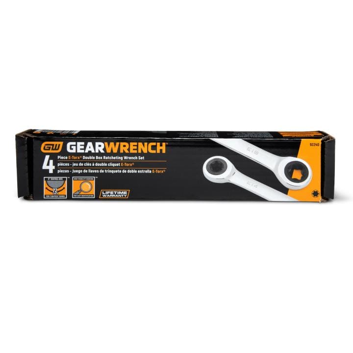 Double Box Ratcheting E-Torx® Wrench Set4Pce - 9224D by GEARWRENCH