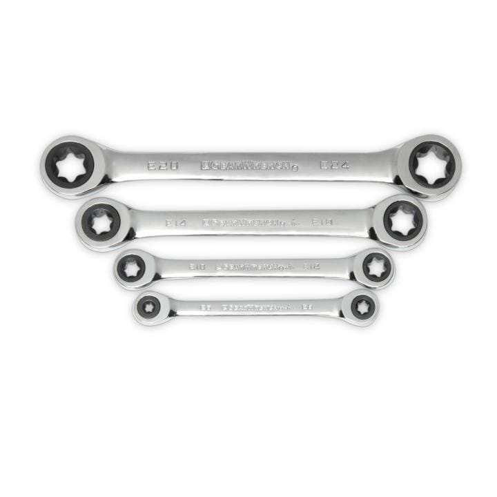 Double Box Ratcheting E-Torx® Wrench Set4Pce - 9224D by GEARWRENCH