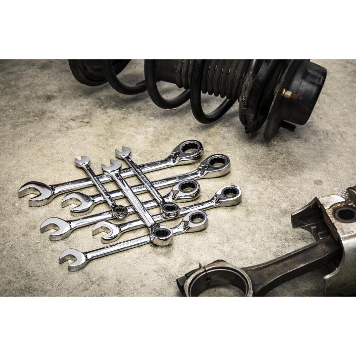 72-Tooth 12 Point Reversible Ratcheting Combination Metric Wrench Set, 8Pce - 9543 by GEARWRENCH