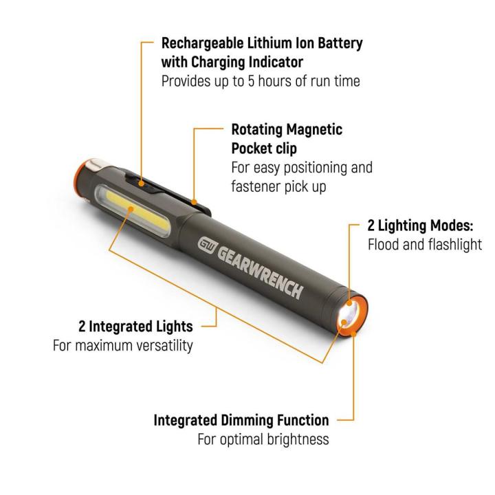 GEARWRENCH Rechargeable Pen Light GWPLAU