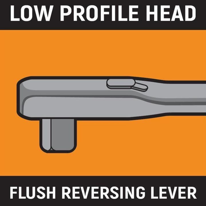 1/2” Drive 120XP™ Teardrop Ratchet 279mm (11”) 81304P by GEARWRENCH