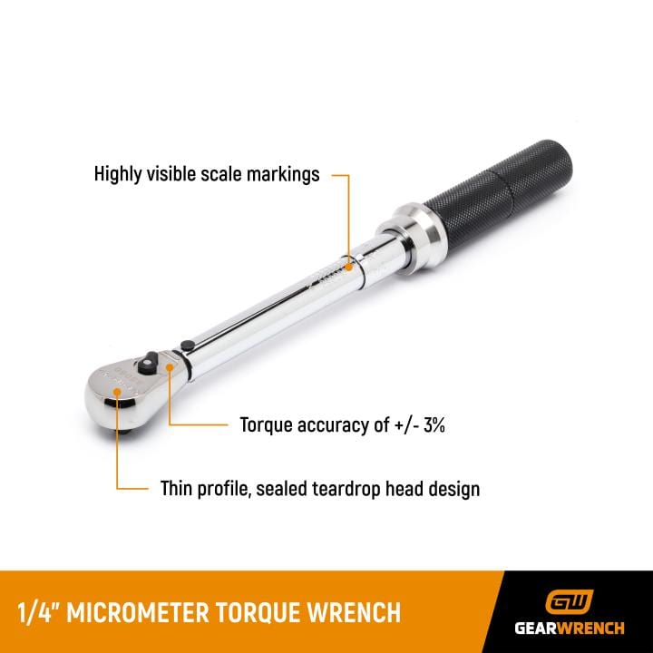 1/4" Drive Micrometer Torque Wrench 85060M by GEARWRENCH
