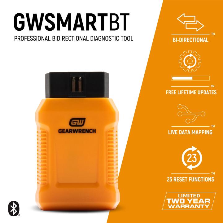 GEARWRENCH Professional Bi-Directional Diagnostic Scan Tool GWSMARTBT