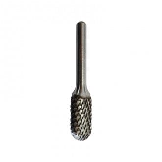 12mm x 25mm D-Max TDX Carbide Burr, Ball Nosed Cylinder - TDX370-1-4 by Garryson