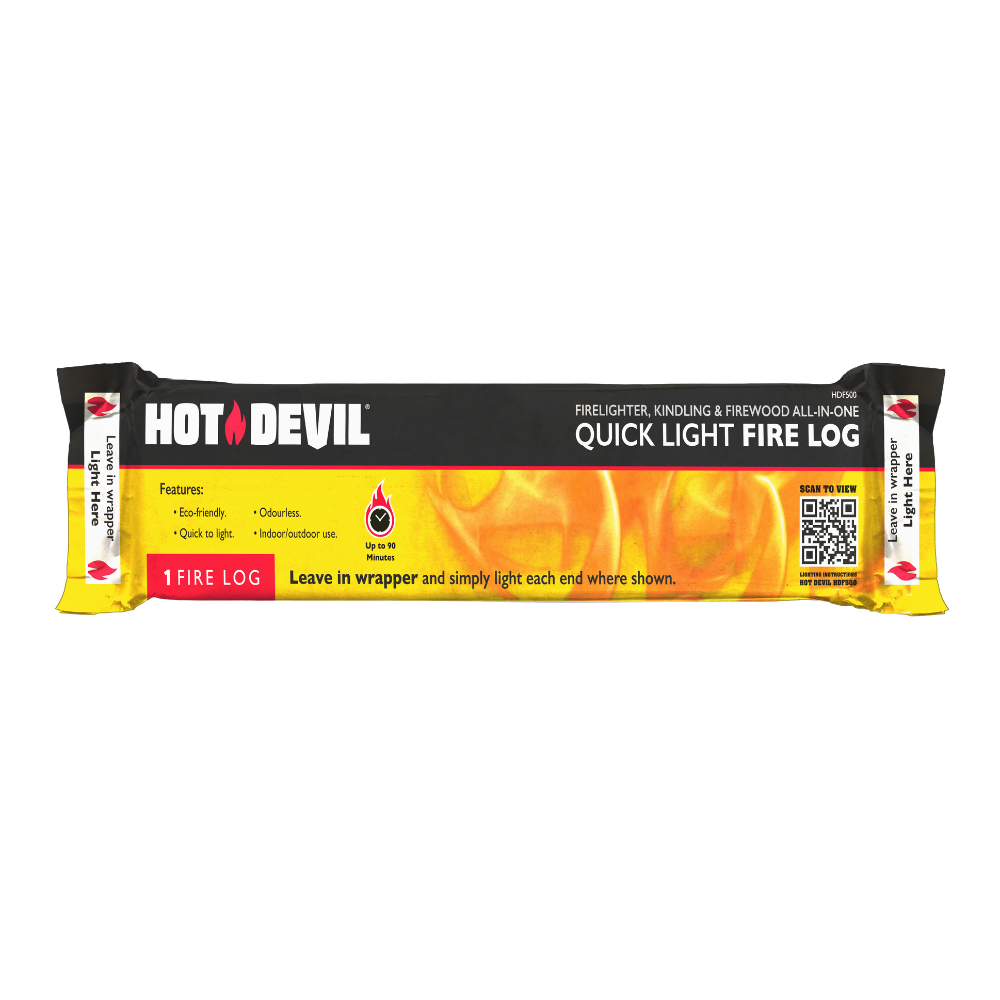 Hot Devil Fire Starter Lighters Quick Light – Fire Log HDF500