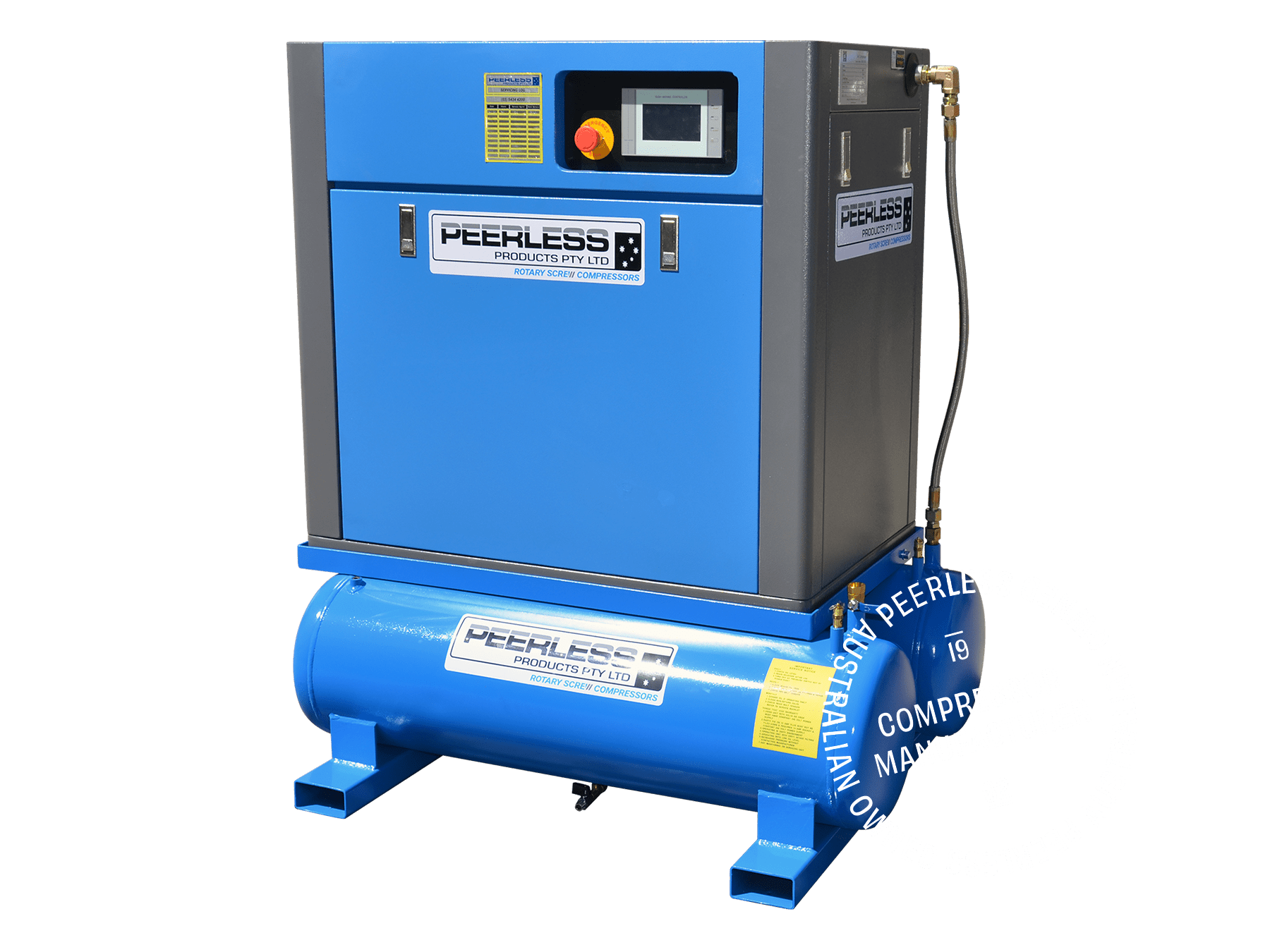 Rotary Screw Air Compressor with Variable Speed, Direct Drive, 10HP, 700-1000LPM - HQD10VSHP-FF-8 by Peerless