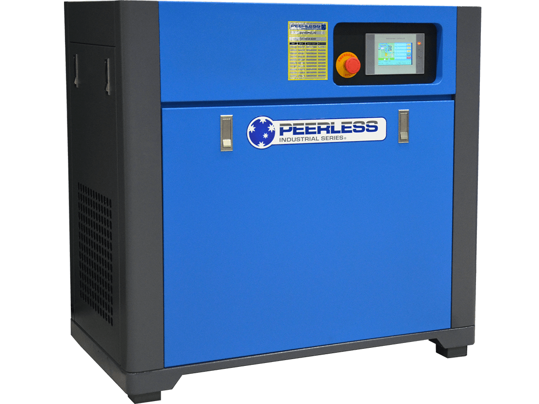 Peerless Rotary Screw Air Compressor with Variable Speed, Direct Drive, 20HP, 1840-2200LPM - HQD20VSHP-FF-8