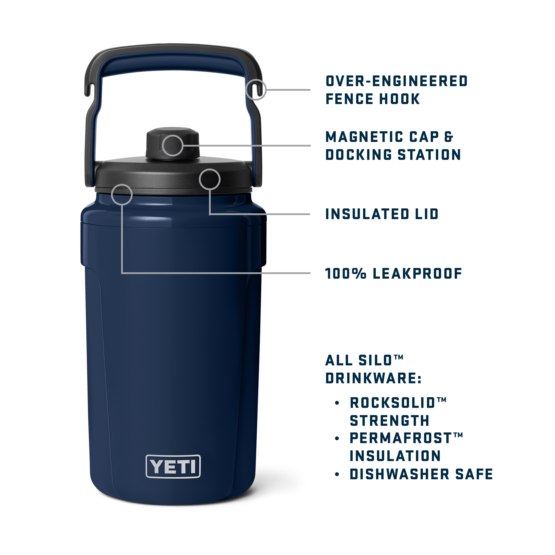 YETI Silo™ Half Gallon (1.9 L) Jug with Chug Cap 21071502743