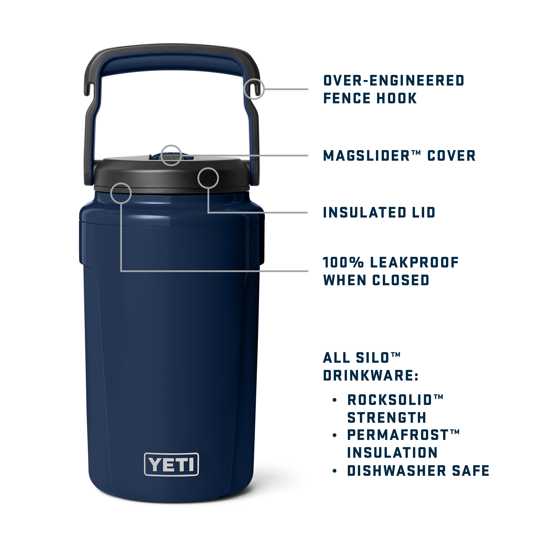 YETI Silo™ Half Gallon (1.9 L) Jug with Straw Cap 21071507137