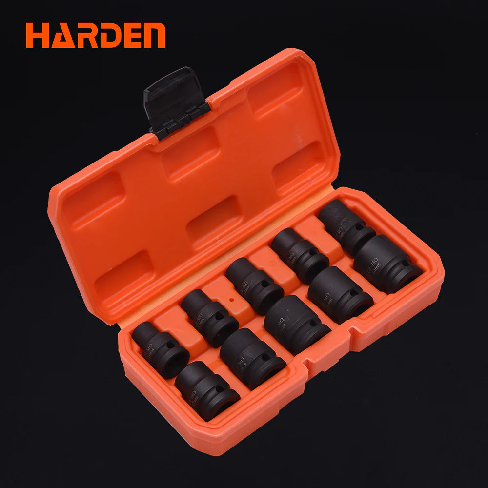Harden 10 Pce 1/2" Impact Socket Set 537010