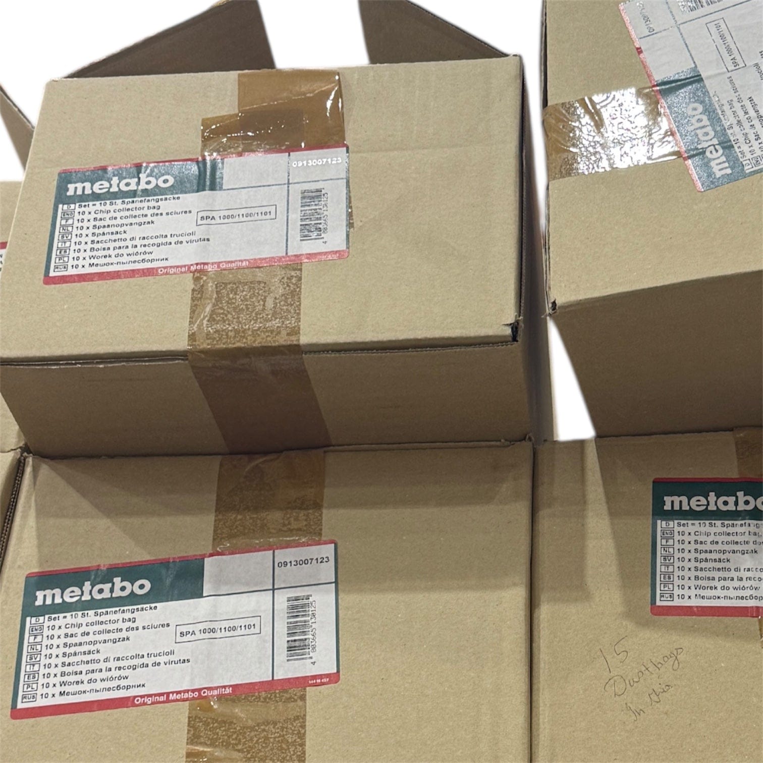Metabo Plastic Dust Collector Bags 0913007123 suit SPA 1000 / SPA 1100 / SPA 1101
