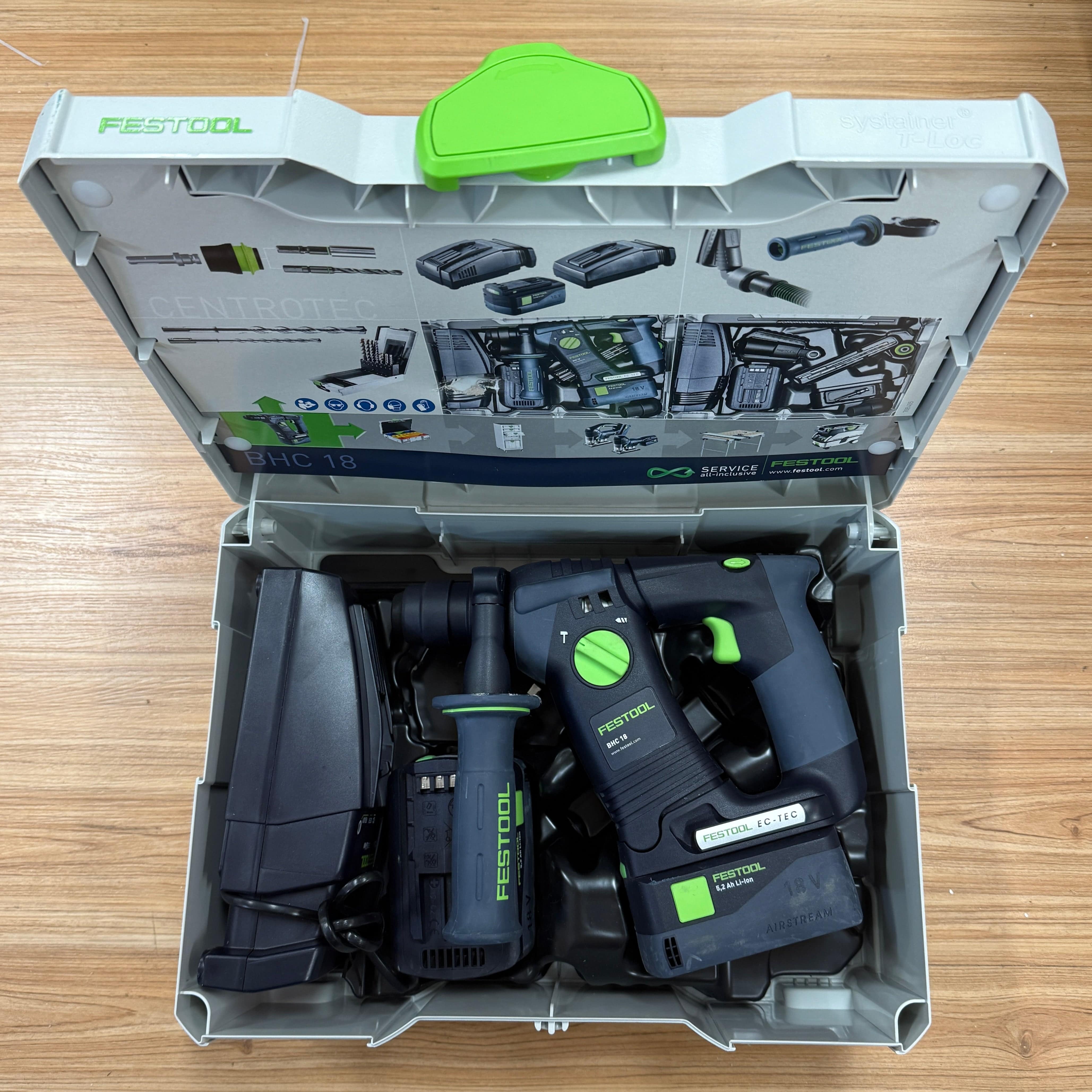 *Shop-Soiled - New Old Box* Festool 18V 5.2Ah SDS Plus Rotary Hammer Kit 575006 *Discontinued - Replaced by 578282*