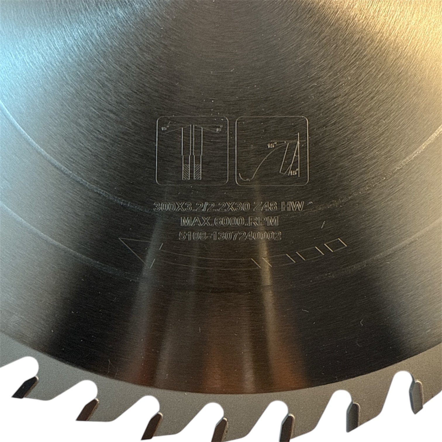 ToughCut 300mm x 30mm x 48T Tungsten Carbide Tipped (HW) ATB V6 Circular Saw Blade - Suits Soft & Hard Wood Cross Cutting