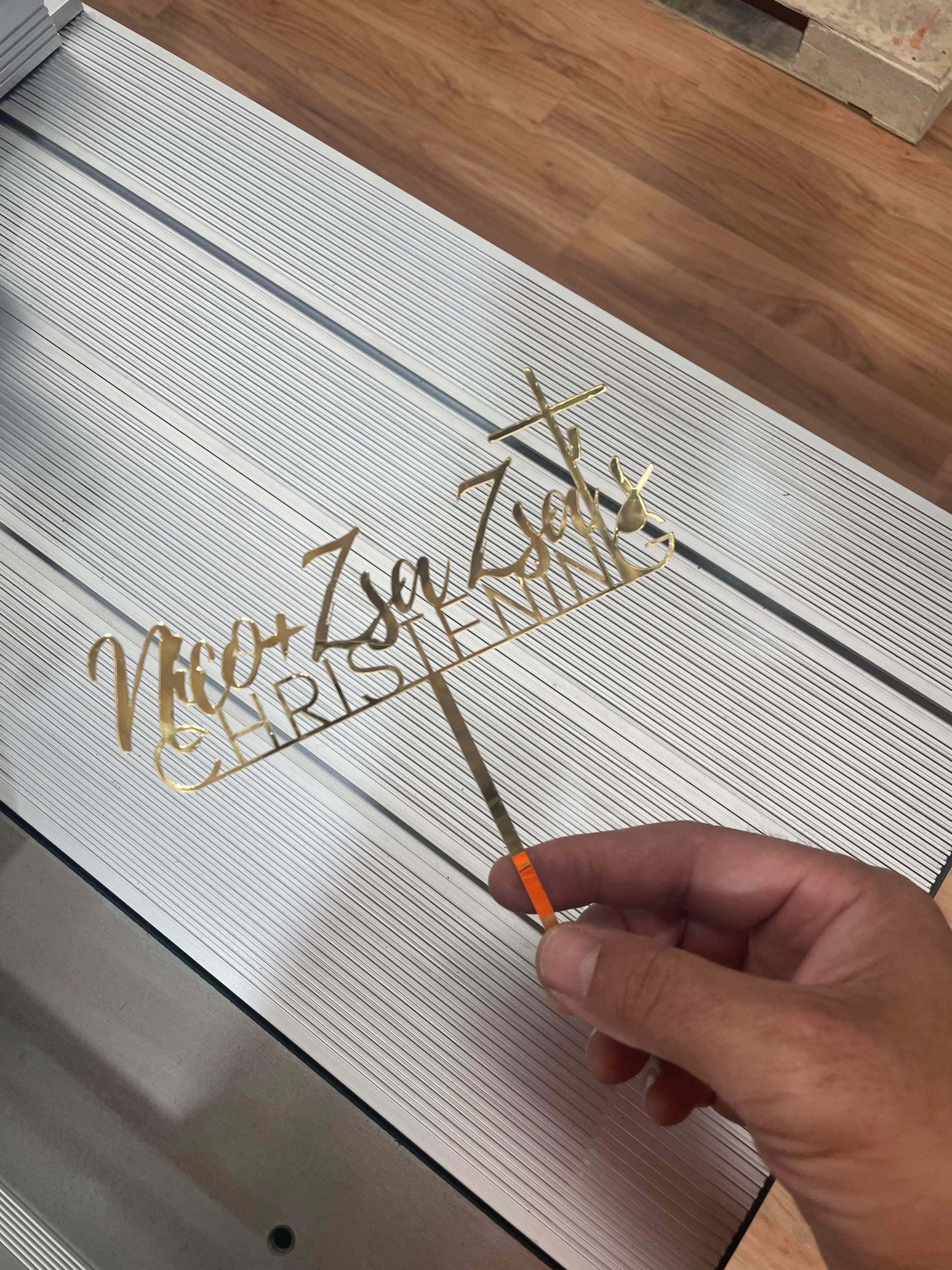 1mm Gold Mirror Extruded Acrylic Panel / Sheet by Tough Acrylic