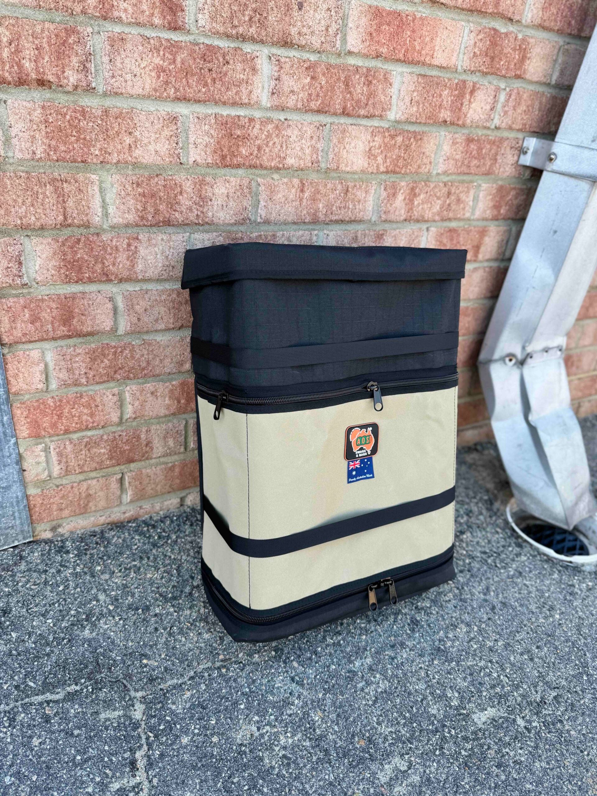 AOS Spare Wheel Bin Bag 45L Heavy Duty 4WD Storage – Australian Made – Fits 35” Tyres