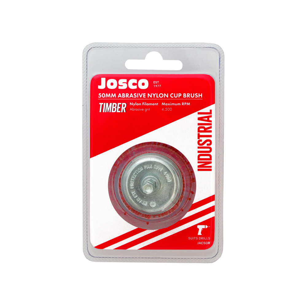 50mm Abrasive Nylon Cup Brush  JAC50R by Josco