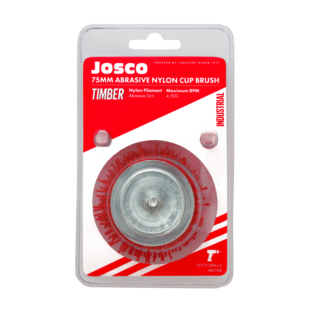 75mm Abrasive Nylon Cup Brush JAC75R by Josco
