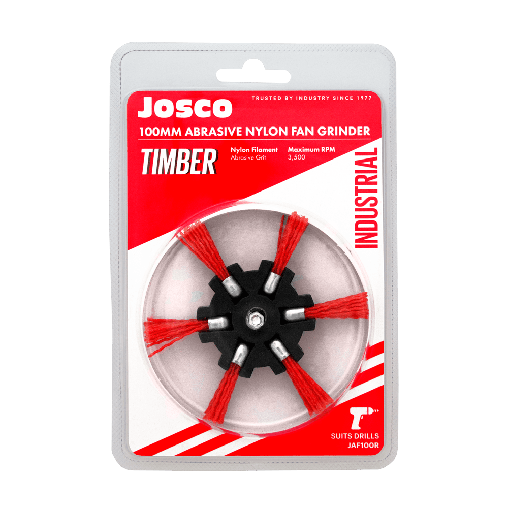 100mm Abrasive Nylon Fan Grinder - JAF100R by Josco