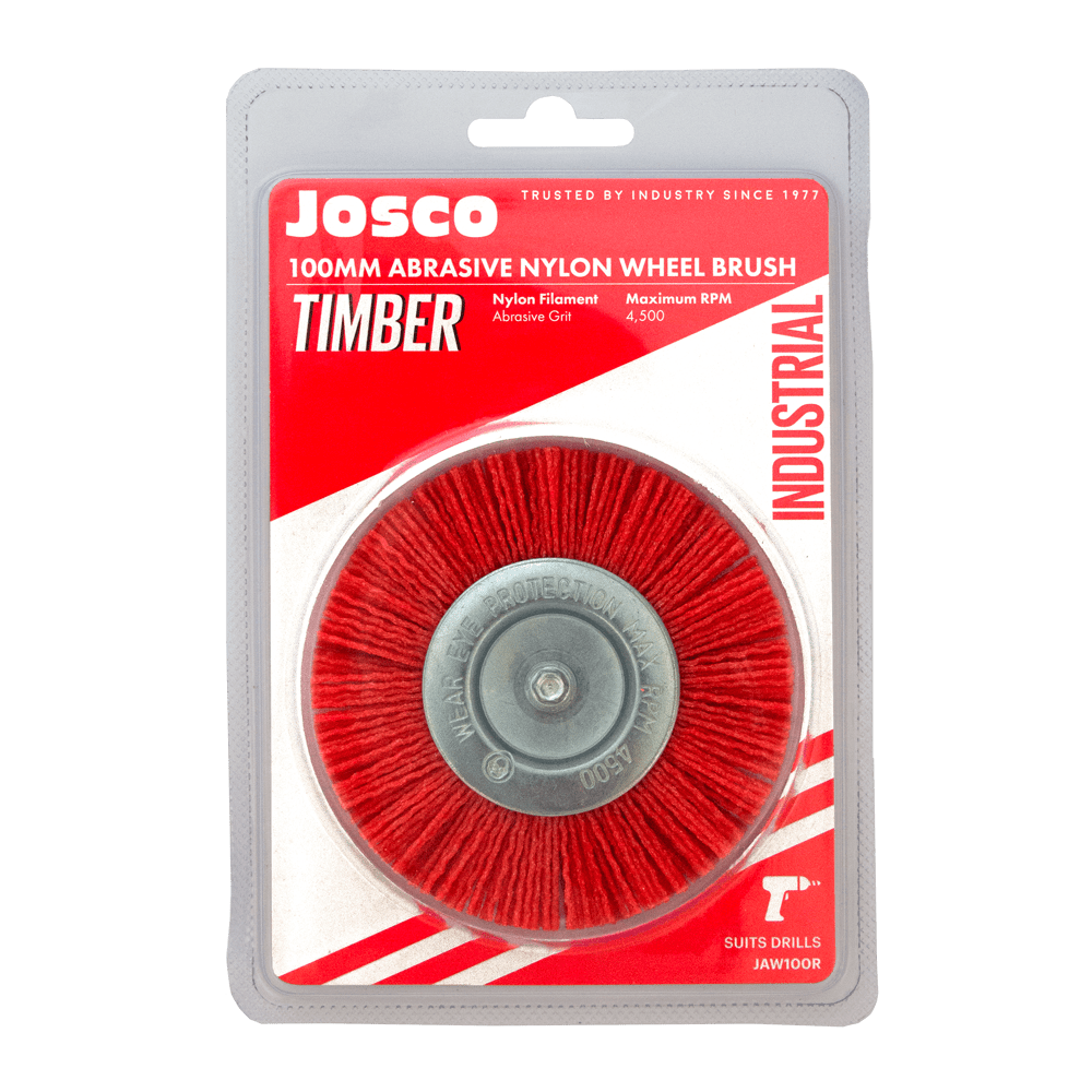 100mm Abrasive Nylon Wheel Brush - JAW100R by Josco