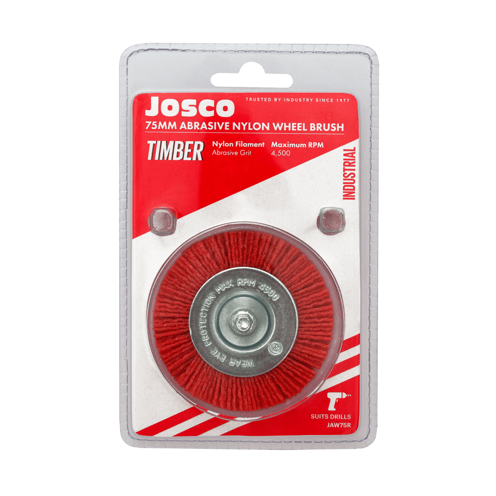 75mm Abrasive Nylon Wheel Brush - JAW75R by Josco
