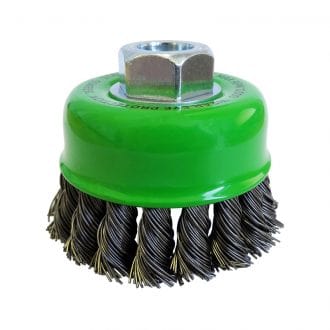 Twist Knot Cup Brush 26G 75mm - 166B-3CARD by Josco