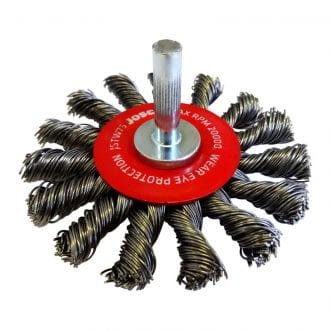 75mm High Speed Twistknot Wheel Brush - JSTW75 by Josco