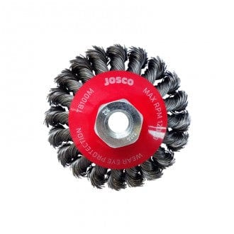 100mm X 26g Twist knot Bevel Brush Multi-thread by Josco