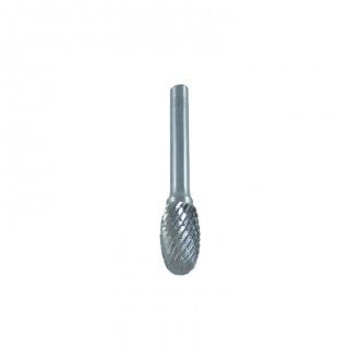 12mm x 22mm D-Cut Carbide Burr, Oval, 1/4" Shank - JB1602 by Josco