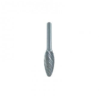 12mm x 32mm D-Cut Flame Carbide Burr, 1/4" Shank - JB2002 by Josco