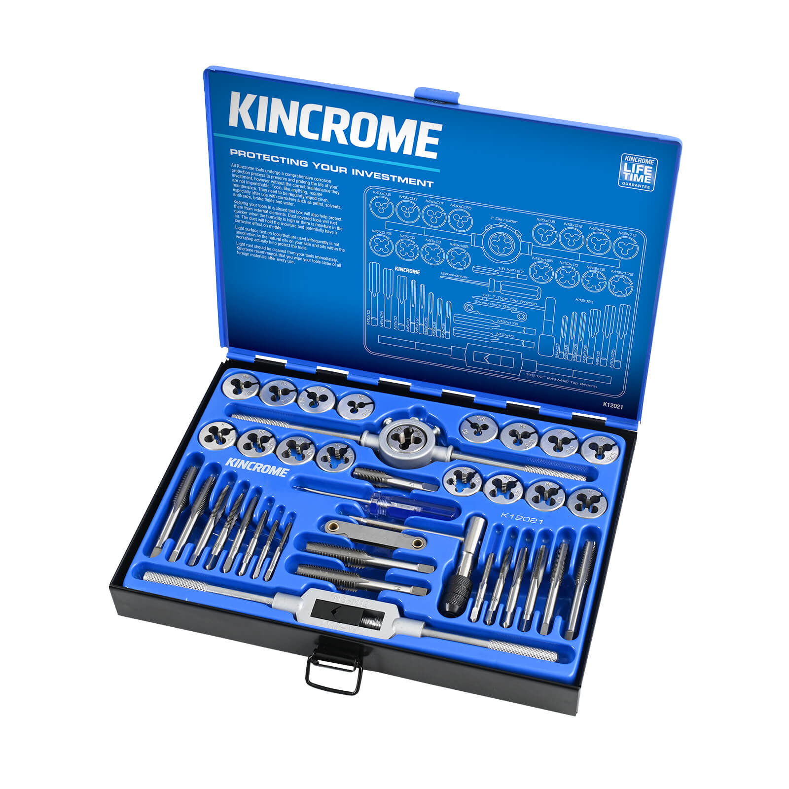 Kincrome 39Pce Metric Tap & Die Set K12021