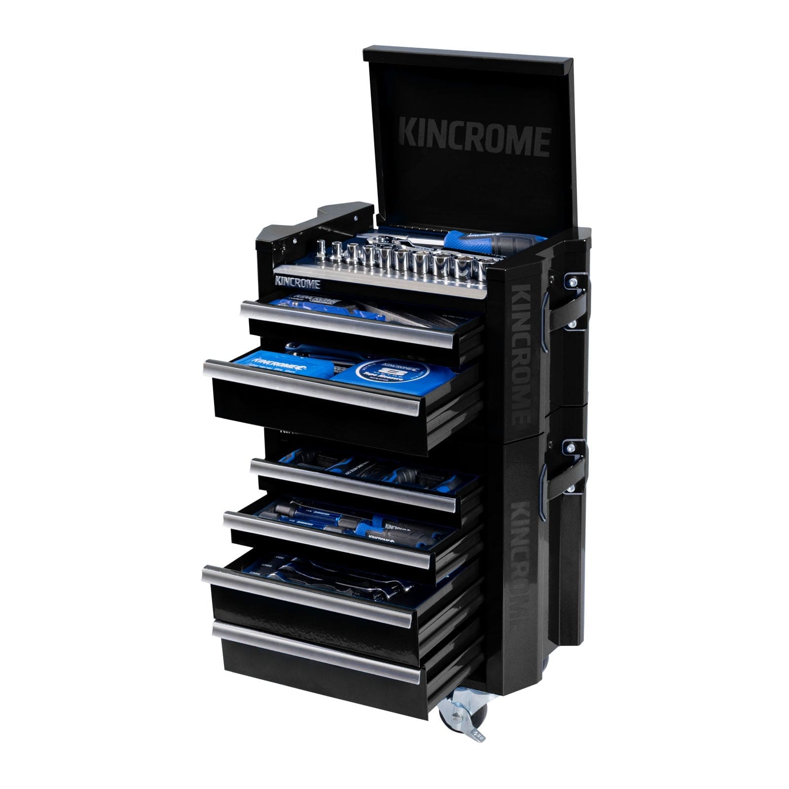CONTOUR® Mini Workshop Tool Kit 78 Piece 6 Drawer 10" Black - K1940B by Kincrome