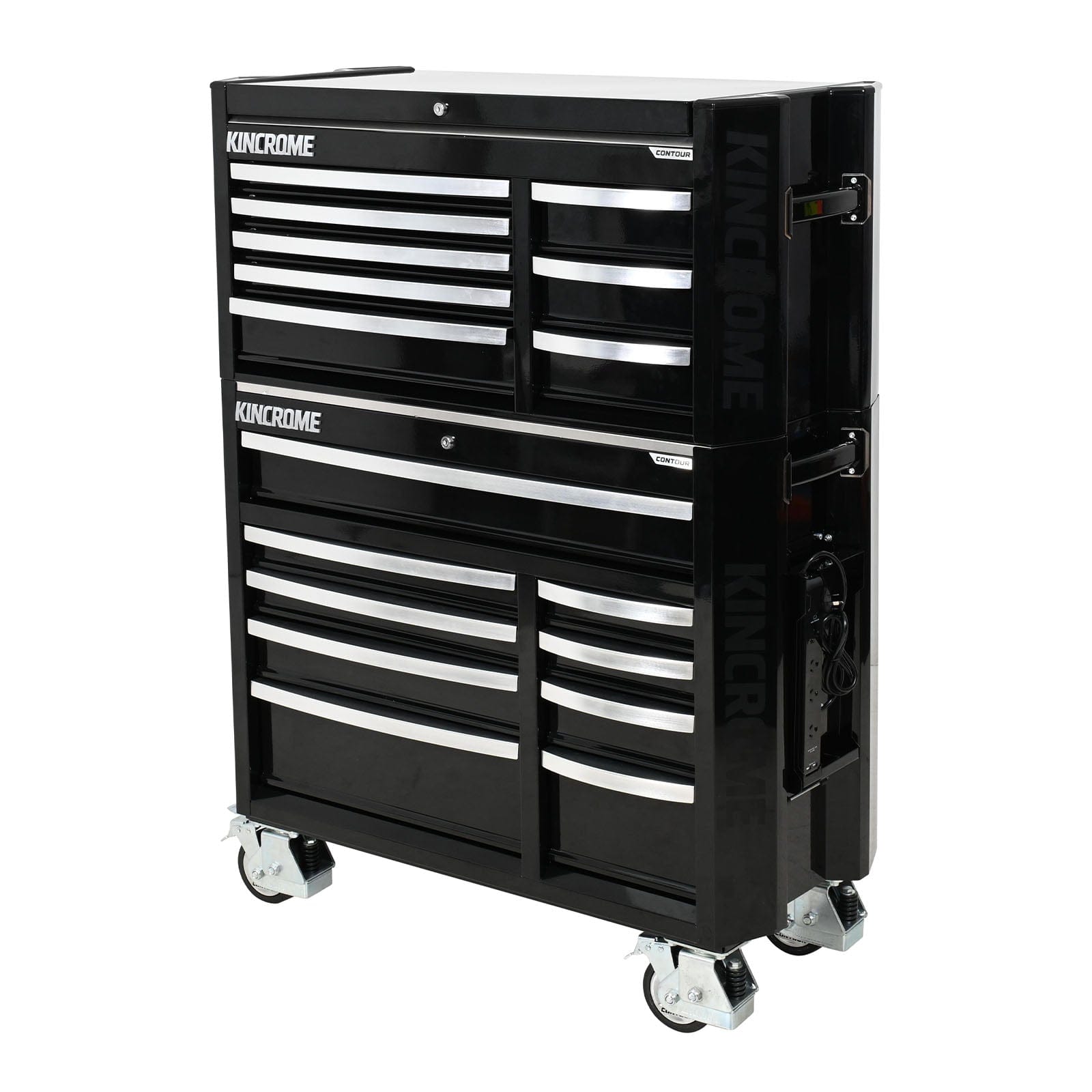 CONTOUR® Workshop Tool Kit 734 Piece 17 Drawer 42" Black - K1961B by Kincrome