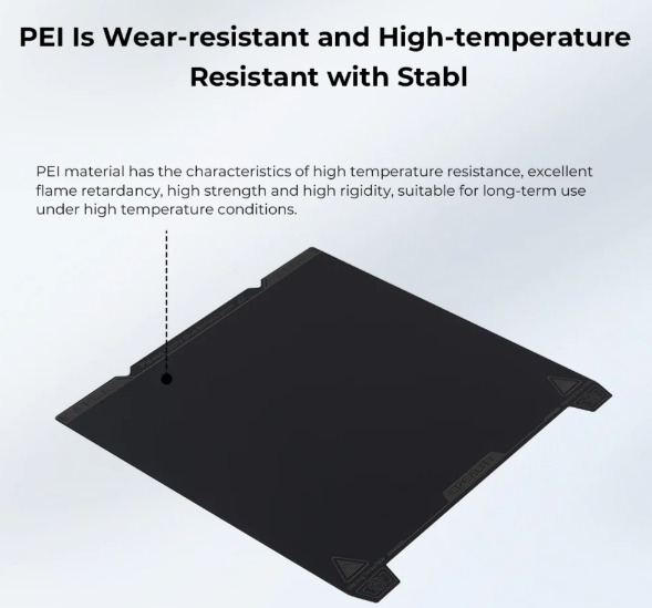 Creality K1 Max PEI 3D Printer Smooth Build Plate Kit 315mm x 310mm