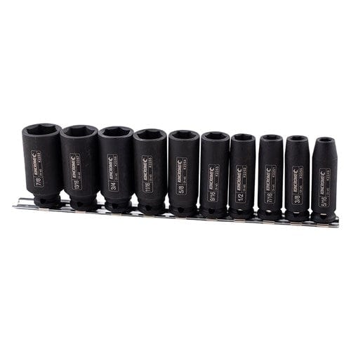 Deep Impact Socket Rail 10 Pce 3/8" Drive Imperial - K2094 by Kincrome
