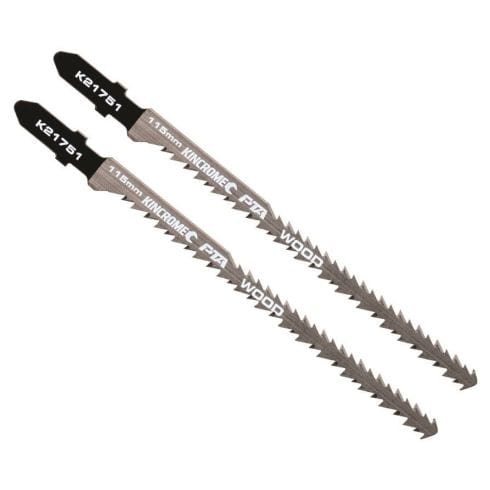 2Pce Double Edge Wood Cutting Jigsaw Blades K21651 by Kincrome