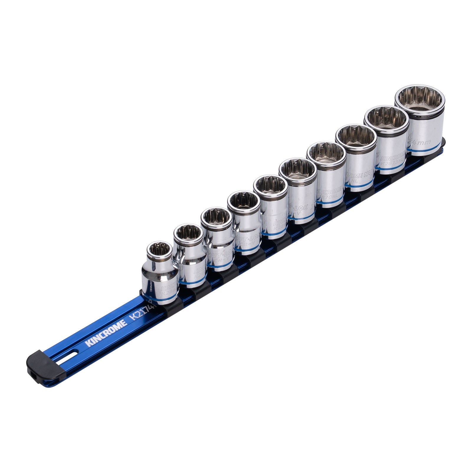 Kincrome 10Pce NUT-LOK™ Metric Socket Rail Sets