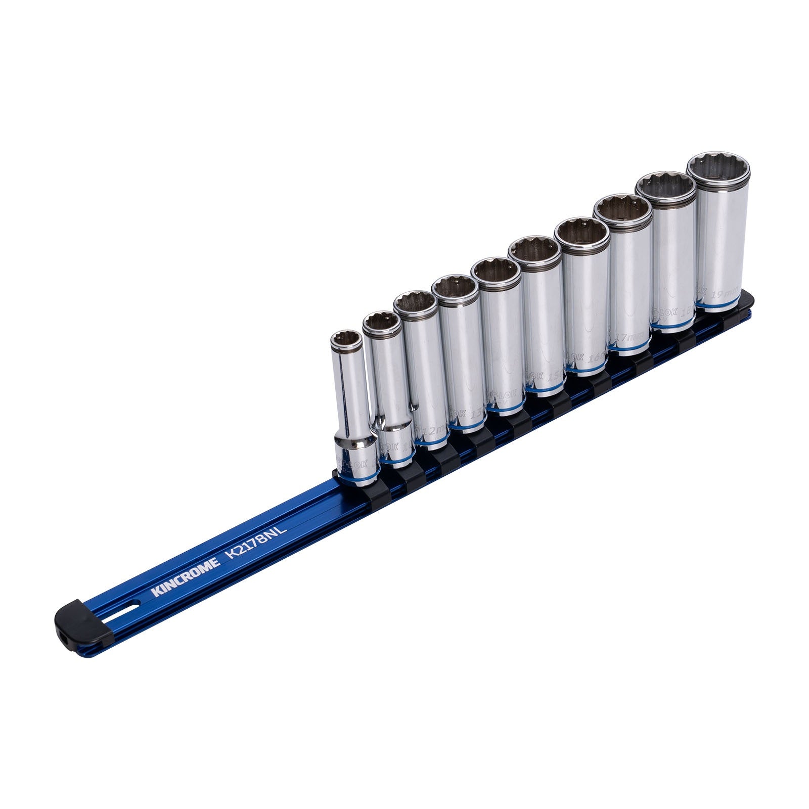 Kincrome 10Pce NUT-LOK™ Metric Socket Rail Sets