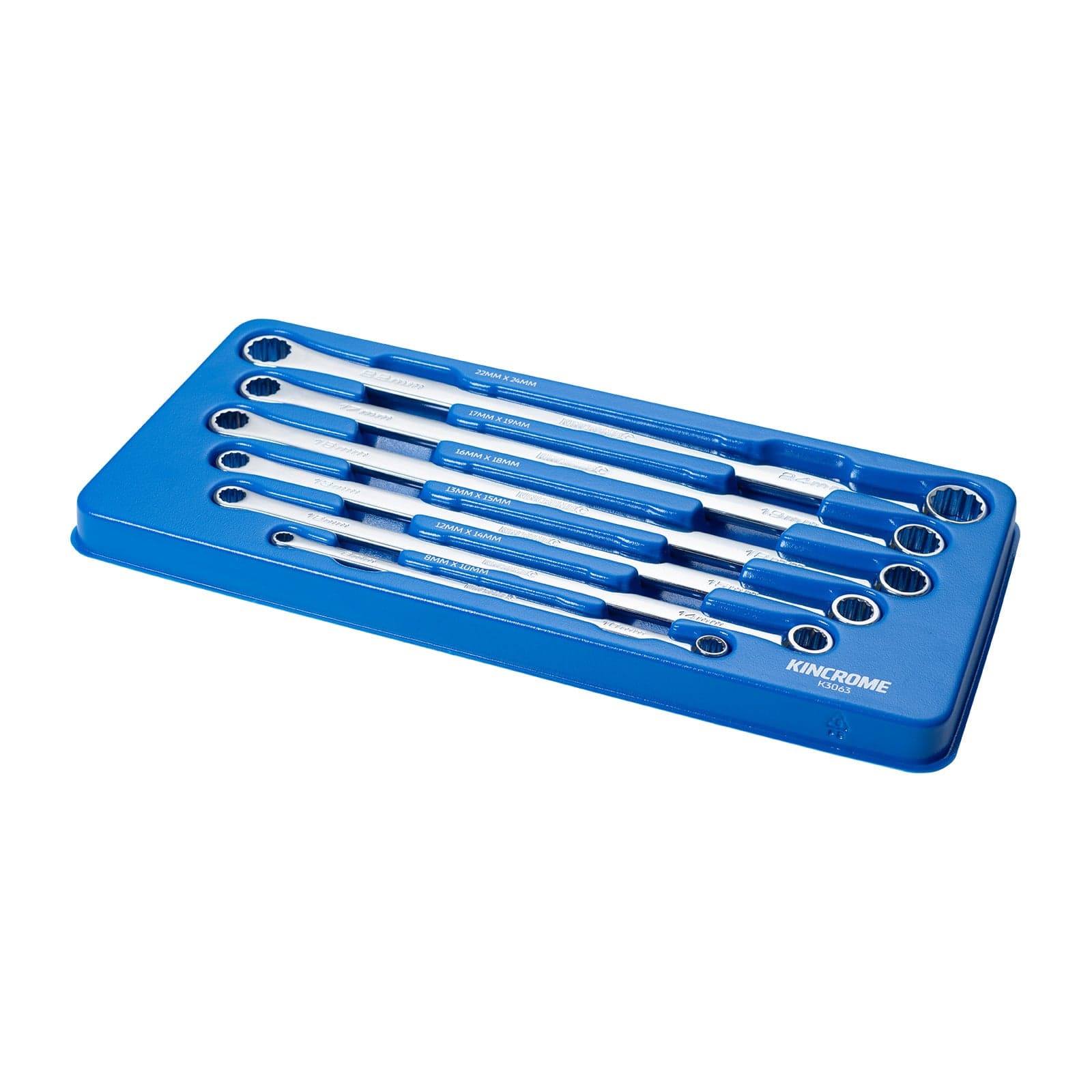 Kincrome 6 Piece 0° Offset Extra Long Ring Set - Metric K3063