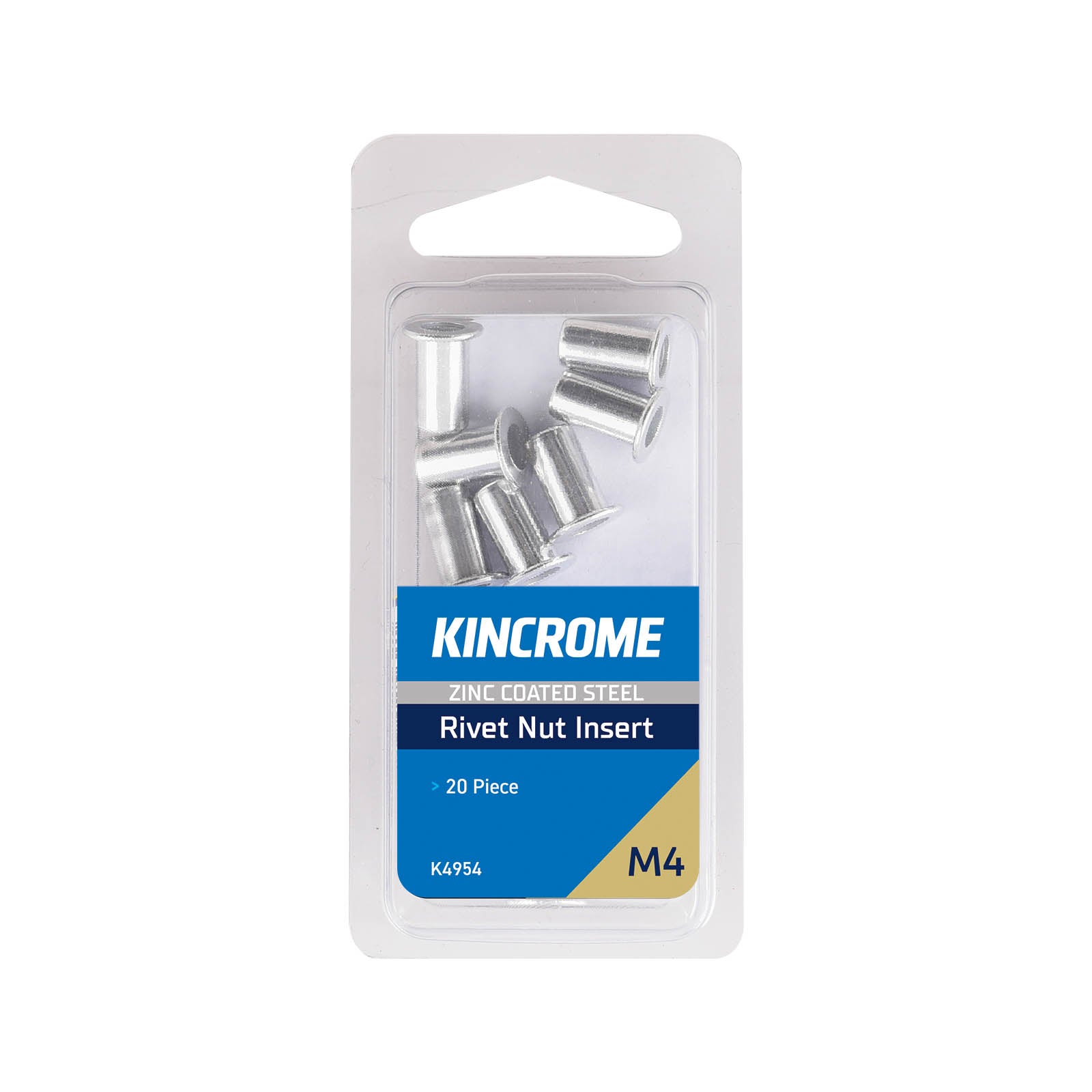 Kincrome Zinc Coated Steel Rivet Nut Inserts