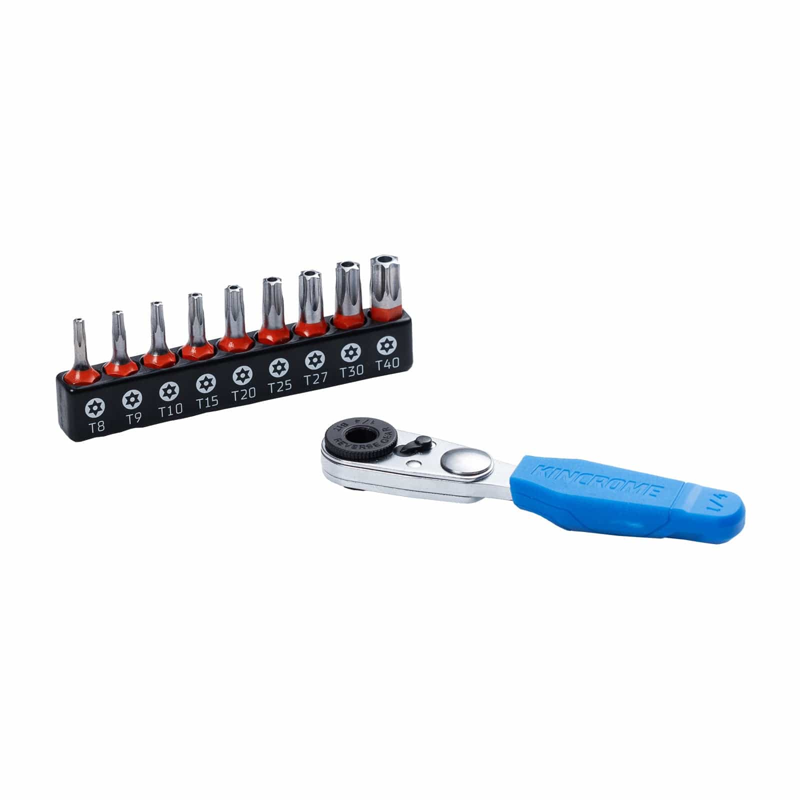 Kincrome 10Pce Mini Ratchet Tamperproof TORX Bit Set K5033