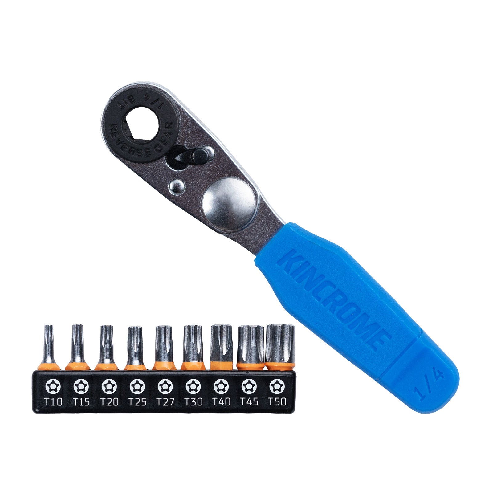 Kincrome 10Pce Mini Ratchet 5 Point Tamperproof TORX Bit Set K5034