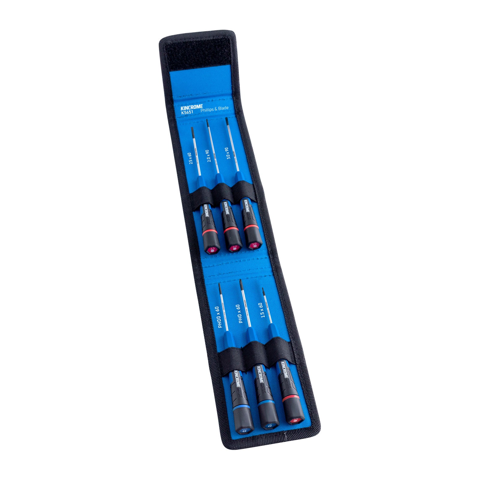 Kincrome 6 Piece Phillips/Blade Precision Screwdriver Set K5651