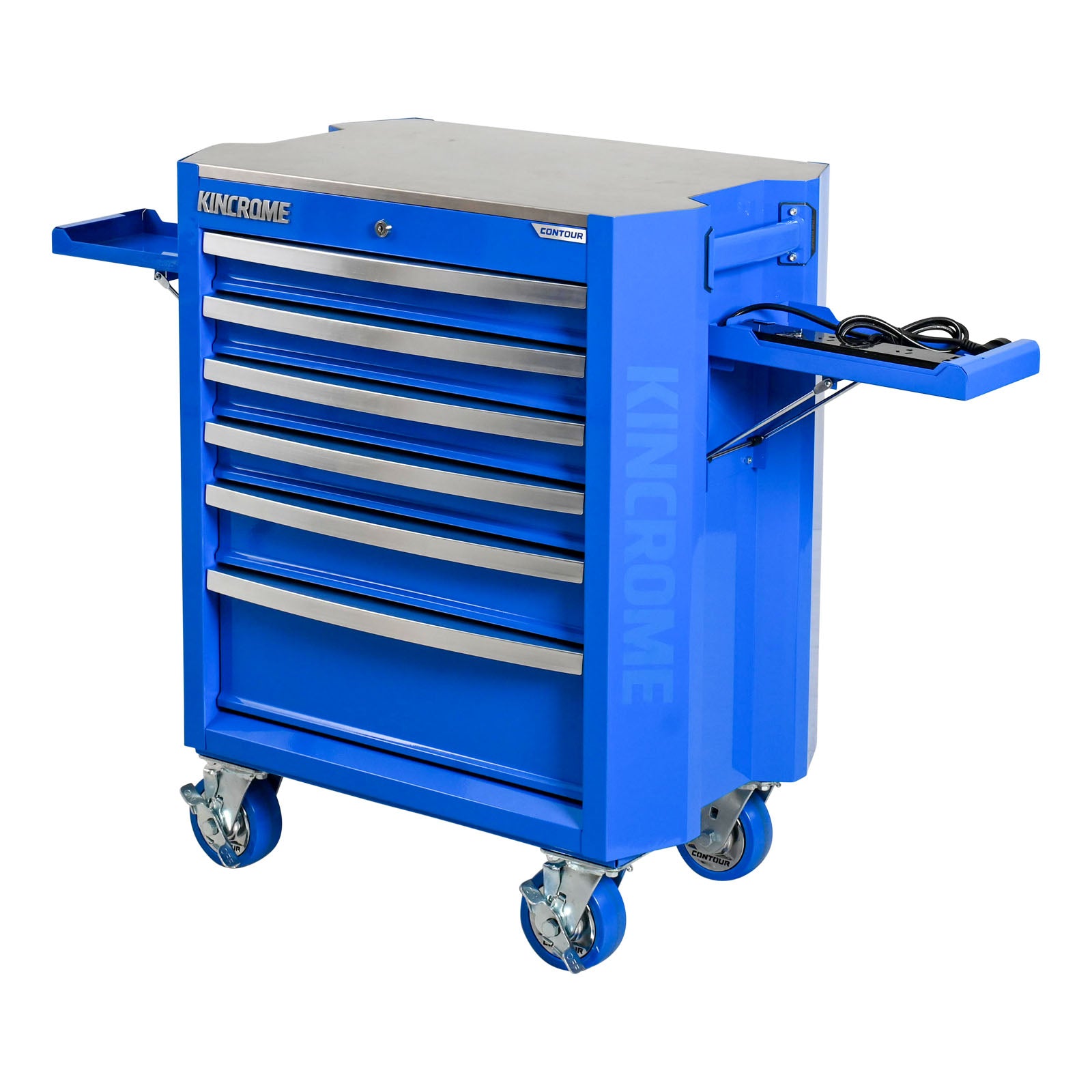 Kincrome CONTOUR® Tool Trolley 6 Drawer 29" Blue K72926