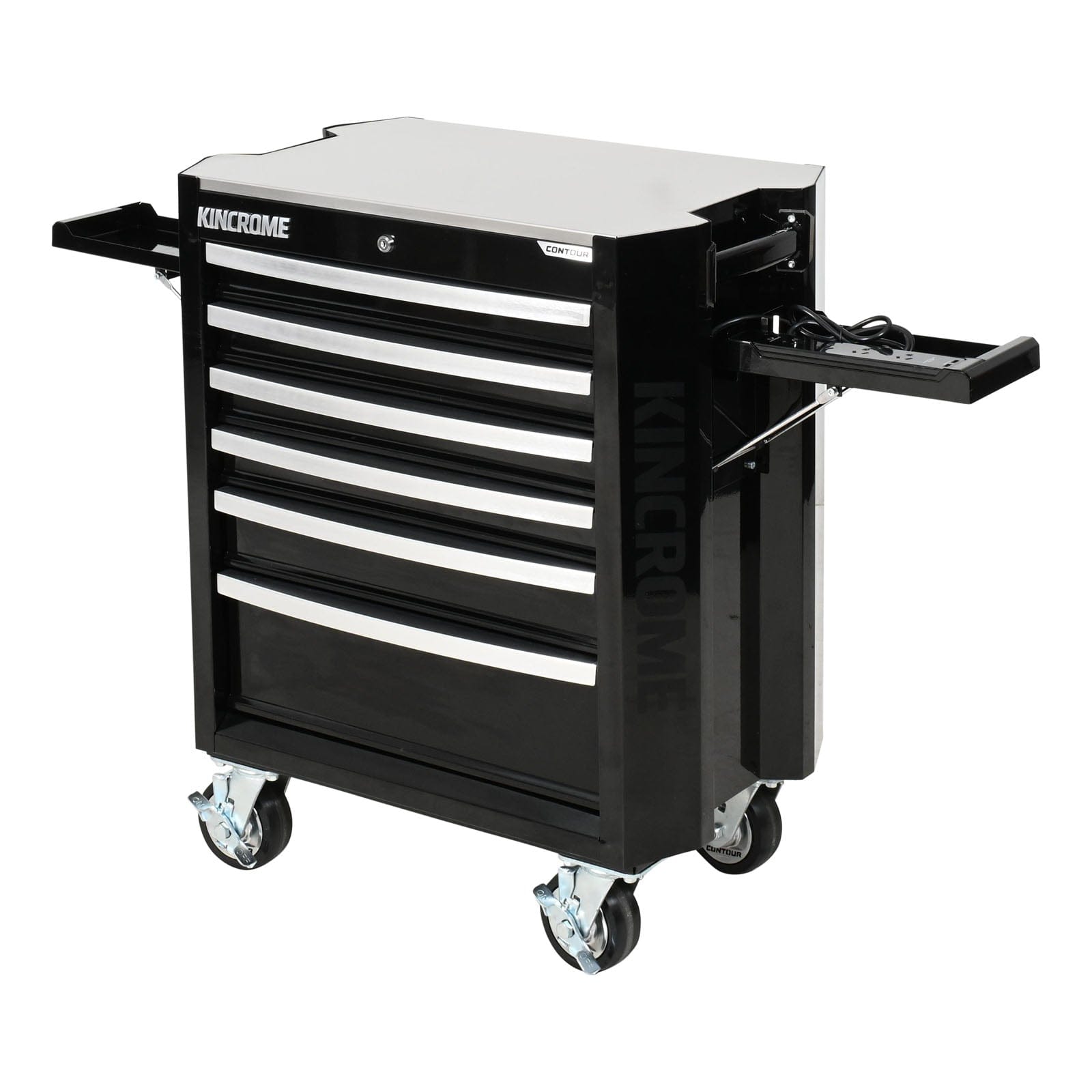 CONTOUR® Tool Trolley 6 Drawer 29" Black - K72926B by Kincrome