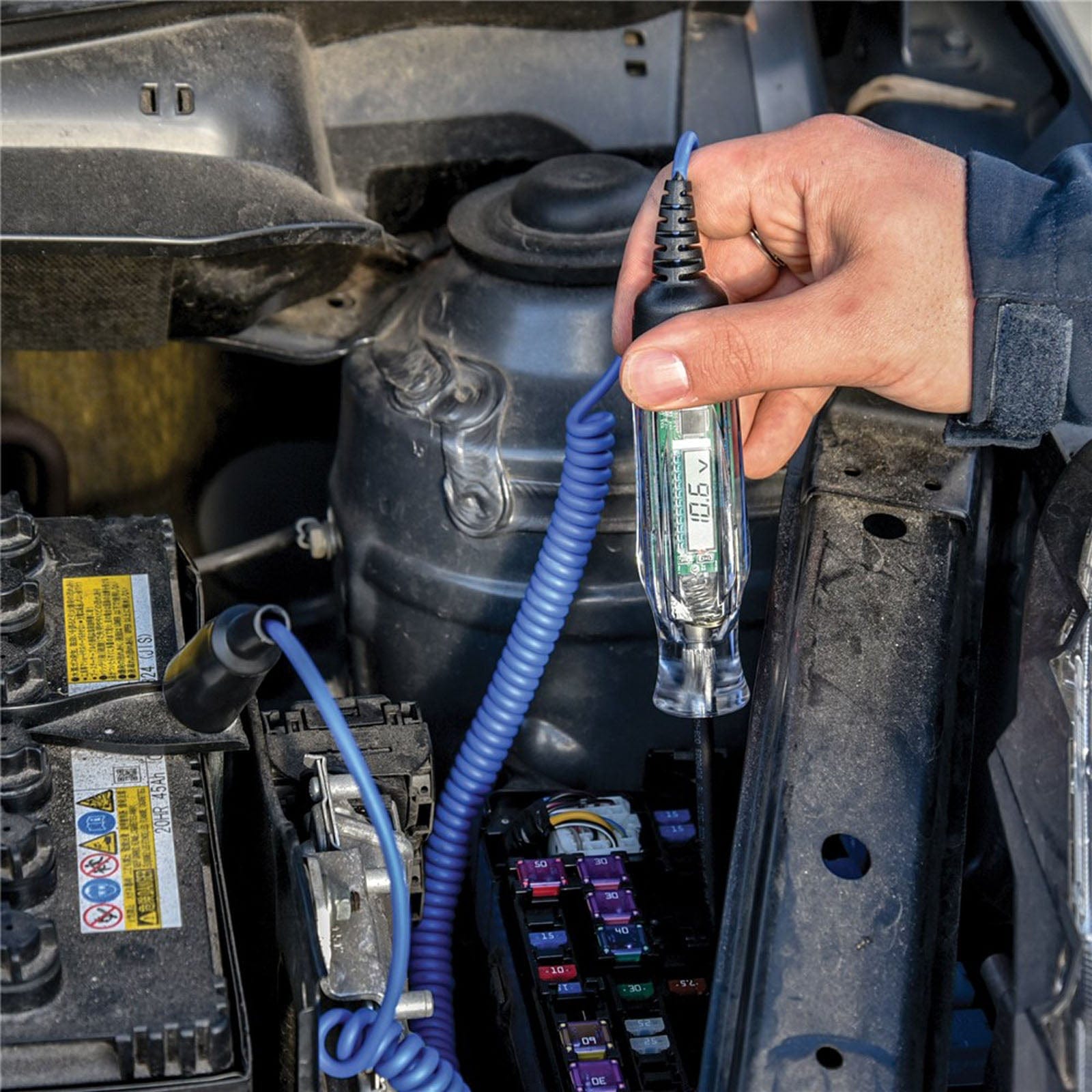 Kincrome Digital DC Circuit Tester 3-48V Computer Safe K8300