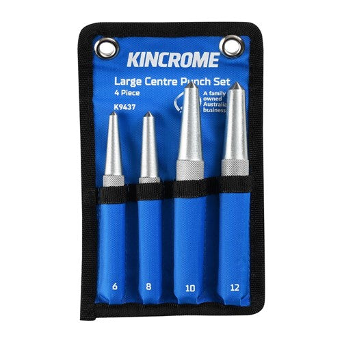 Centre Punch Set 4Pce - Large (K9437) by Kincrome