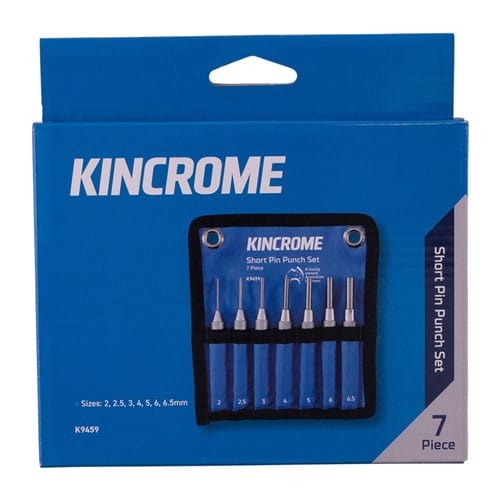 Kincrome Short Pin Punch Set 7 Pce K9459